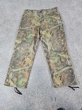 Liberty Advatage Pants Men Sz 38x40/Timber Camo/Hunting Gear/Cinch Waist Cargos