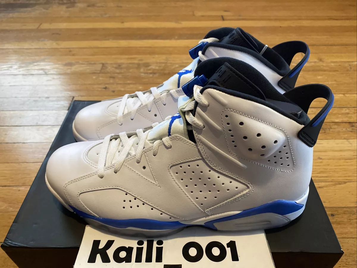 Nike Air Jordan 6 Retro Size 11.5 Sport Blue 384664 107 infrared 2014 B