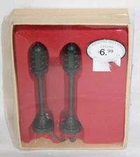 3-1/2" Flashing Christmas Traffic Light Set Snow Battery Operated Tested-G8