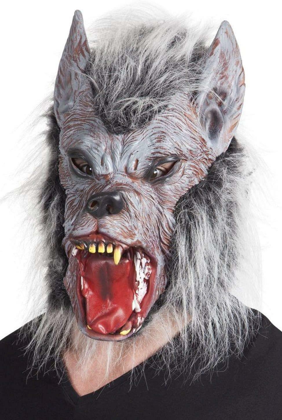 Boland Latex Head Mask Werewolf with Hair