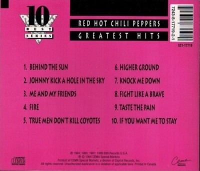 RED HOT CHILI PEPERS - Greatest Hits (CD 1994) | eBay