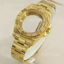Cinturino orologio Submariner acciaio oro zaffiro per Seiko nh35 nh36 Eta2824 8215