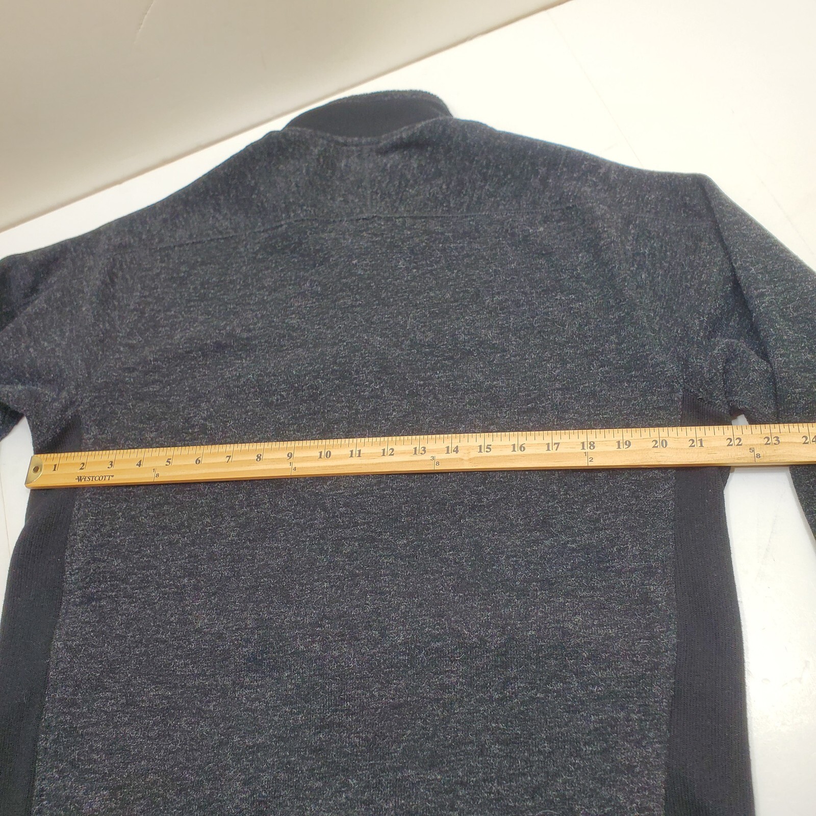 Exofficio Jacket Knit Black Heather Full Zip Men's Size L Outdoor Camp Hiking