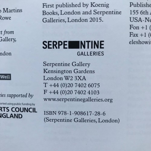 LYNETTE YIADOM-BOAKYE_VERSES AFTER DUSK_SERPENTINE GALLERIES HARDBACK 2015 - Foto 17 di 21
