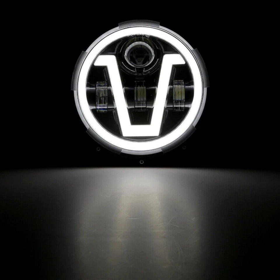 Para Jeep Wrangler JK 07-18 7" Halo LED Faros Señales de Giro Luces Traseras Combo Foto 3 de 4