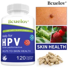 Help For HPV human papillomavirus Skin Conditions,Warts Canker Sores,30-120 Caps
