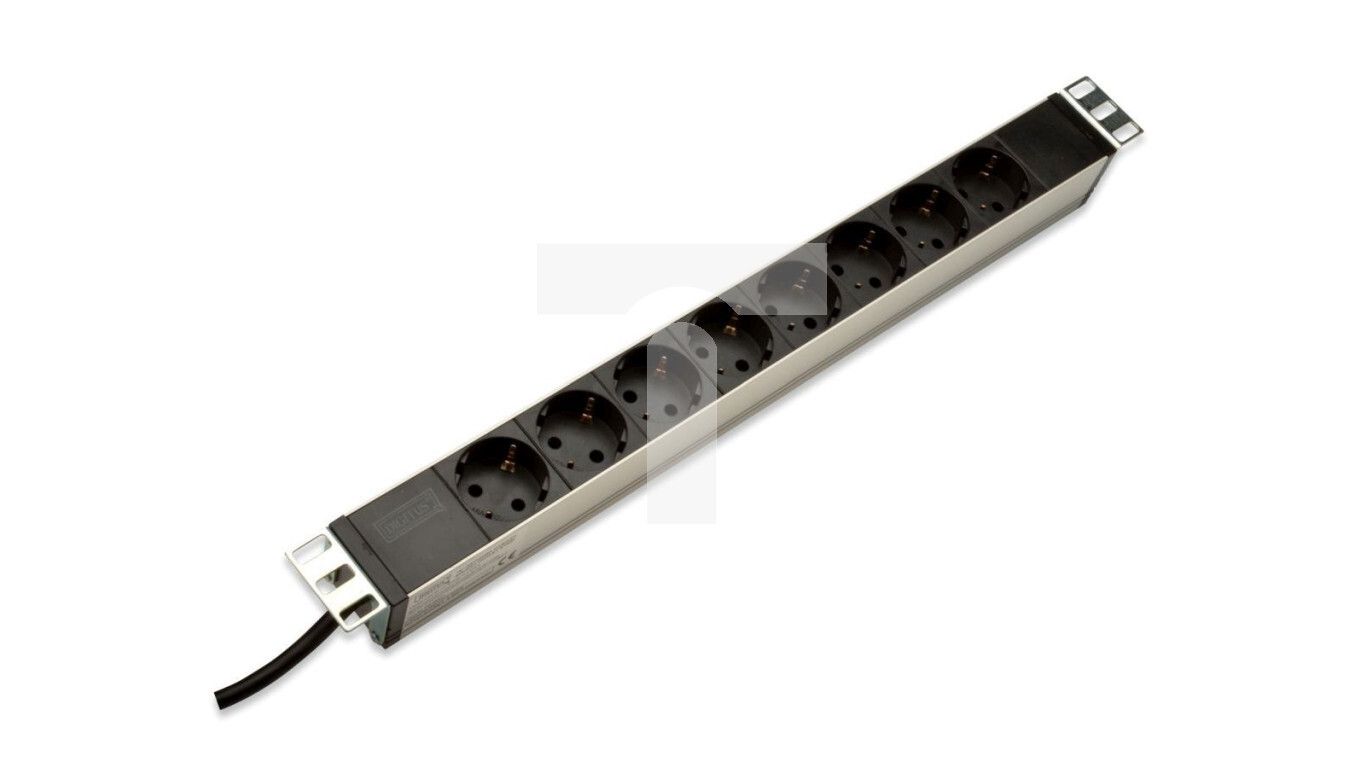 Power strip for rack cabinets (PDU) 19 inches 8x Schuko DN-95401 /T2UK