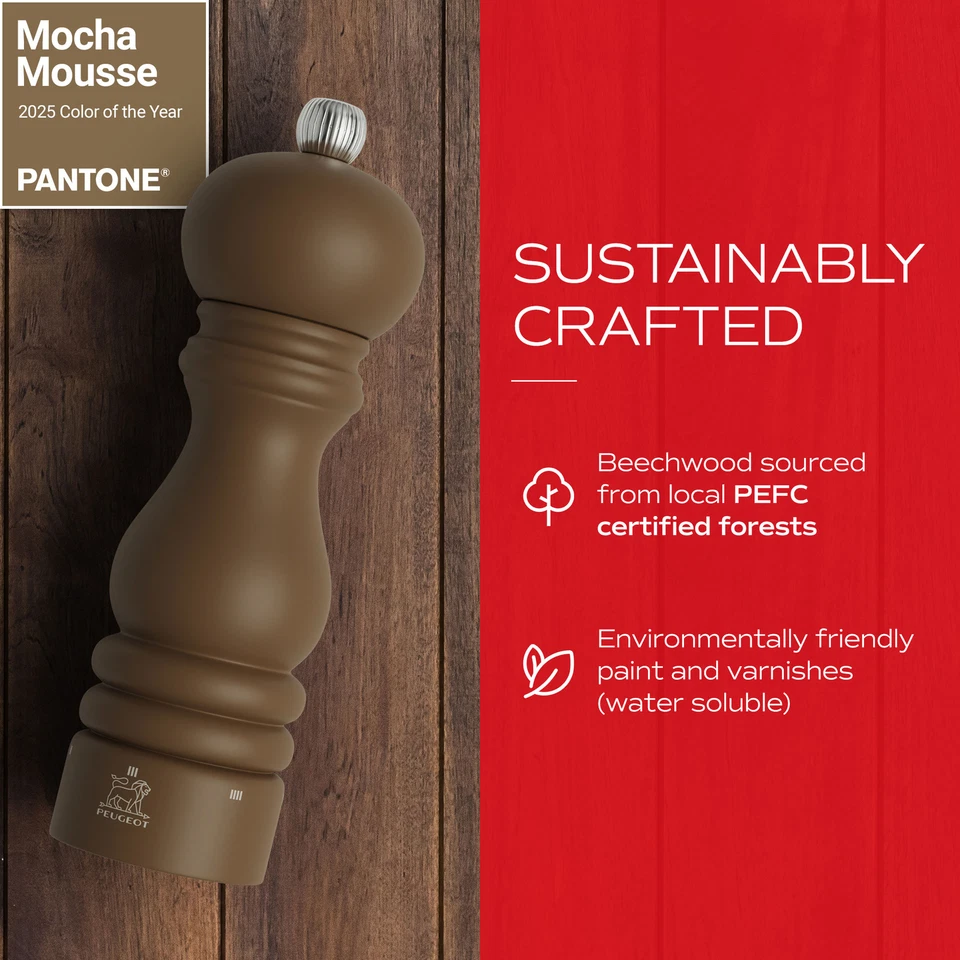 Molino de sal Peugeot Paris u'Select 2025 color Pantone del año (moca) Foto 4 de 4