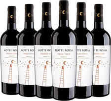 6 BOTTIGLIE DI PRIMITIVO SALENTO NOTTE ROSSA PRIMITIVO VINO ROSSO IGP 750 ML