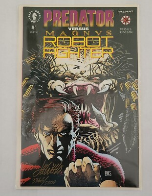 Predator vs Magnus Robot Fighter #1  Signed By Lee Weeks, #3366 of 5000 Mint