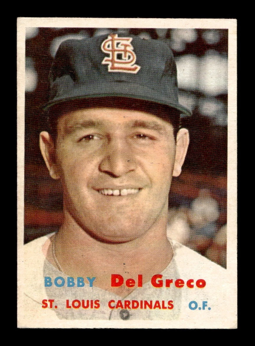 1957 Topps #94 Bobby Del Greco Cardinals EX *a8