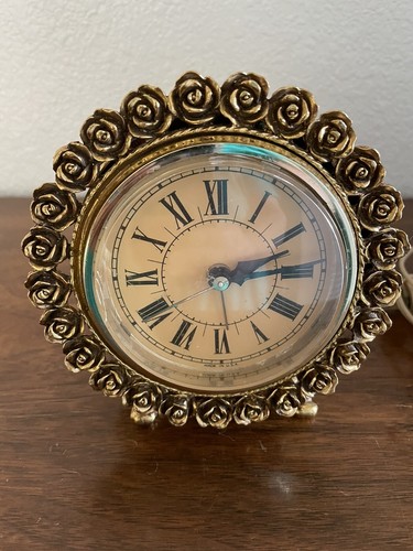 Vintage Golden Alarm Clock By Style Built