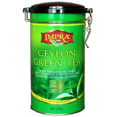 Чай impra ceylon зеленый крупнолист. жб 250г (шри-ланка) (4791021008248)