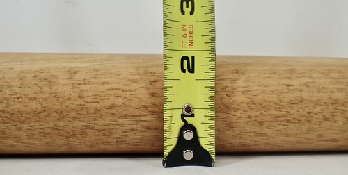 mattarello vintage in legno di acero 16 3/4" x 1 7/8" lotto 18 - Foto 9 di 9