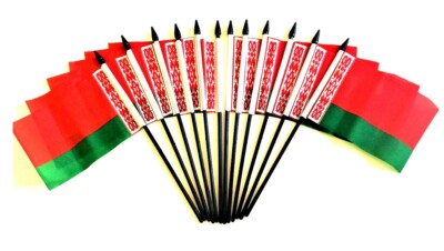 Pack of 12 4x6 inch Country Polyester Miniature Office Desk & Little Table Flags