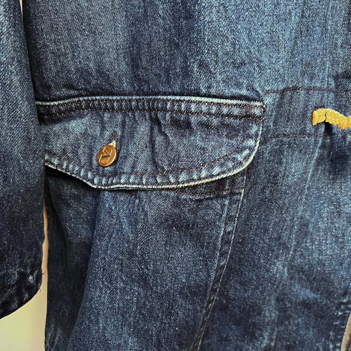 VALENTINO ブルゾン(その他) カーキ 4602622D0032 Valentino Blue Denim Cotton Vintage 1980s Coat Hooded Lined