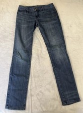 Banana Republic womens medium wash blue denim skinny leg jeans size 26