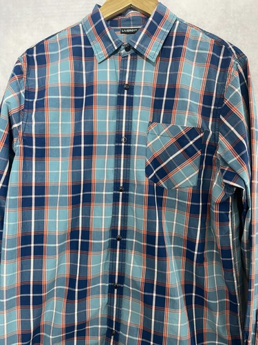 Livergy Western Hemd Herren Pearl Snap Langarm 100% Baumwolle Gr. M #482 - Bild 6 von 8