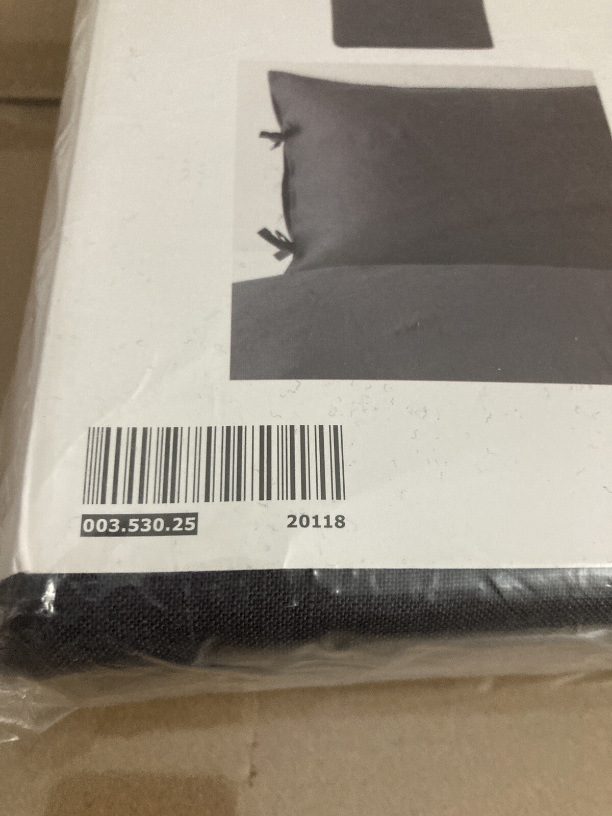 NEW IKEA PUDERVIVA TWIN Duvet Cover with Pillowcase Dark Gray 003.530.