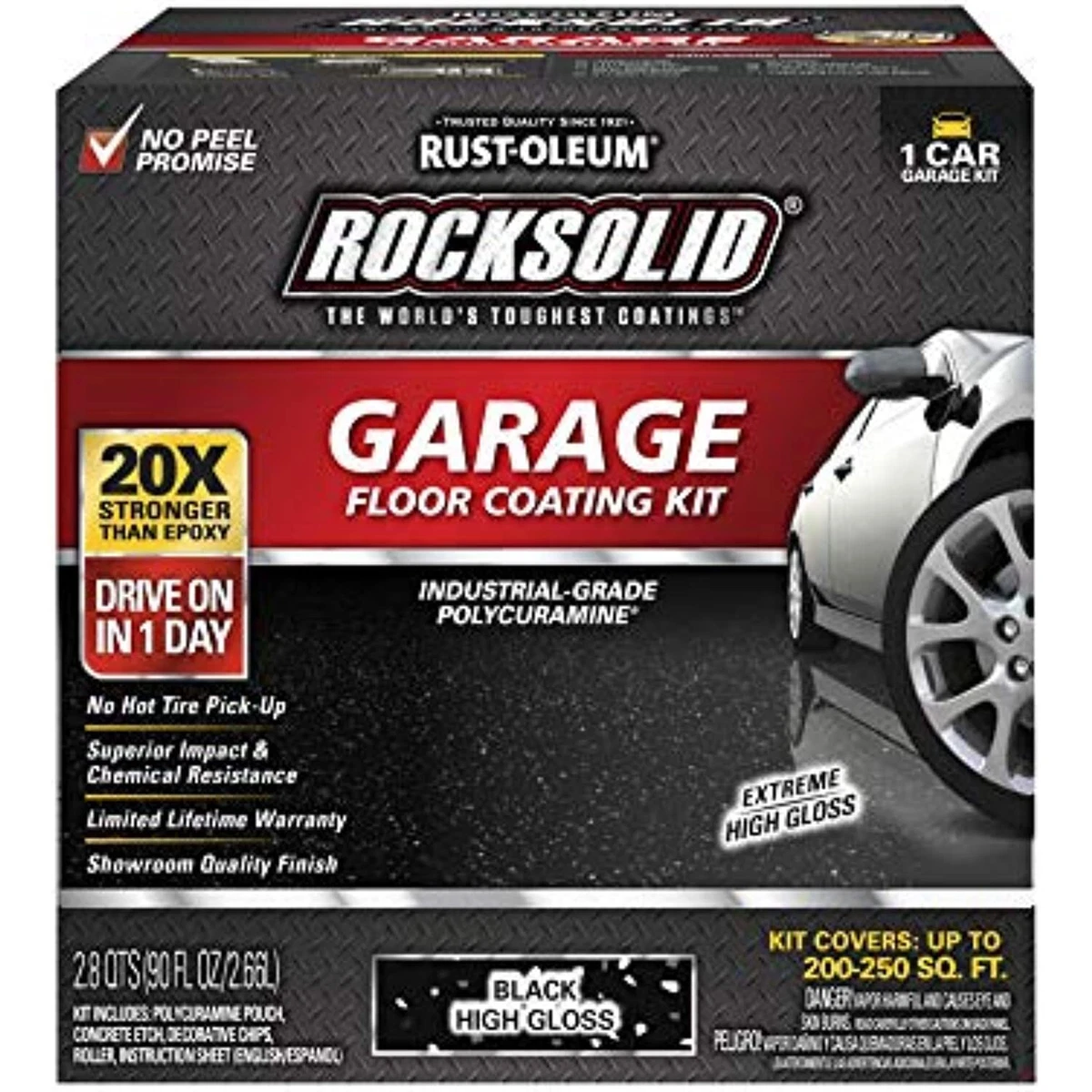 Rustoleum rock solid store garage floor epoxy