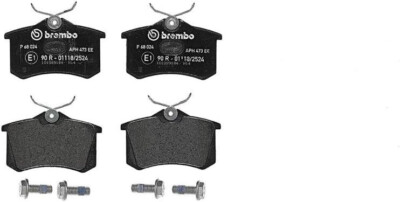 Brembo P 68 024 Bremsbelagsatz, Scheibenbremse für Citroen C3, Opel, Renault Cli