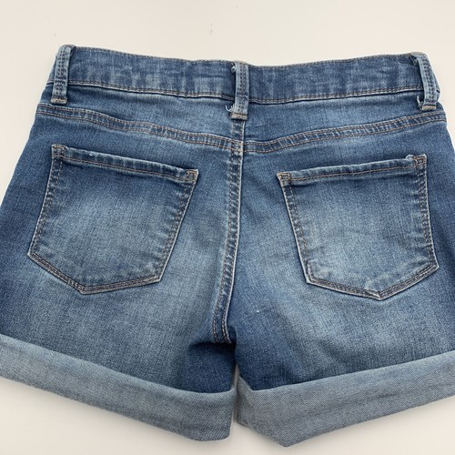 SO Junior Girls Sz 12 Jeans Shorts With Adjustable Elastic Waist Strap Beachwear - Picture 2 of 11