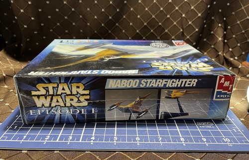 Star Wars Episode 1 Naboo Starfighter Vintage 1999 AMT ERTL Die Cast Kit komplett - Bild 4 von 10