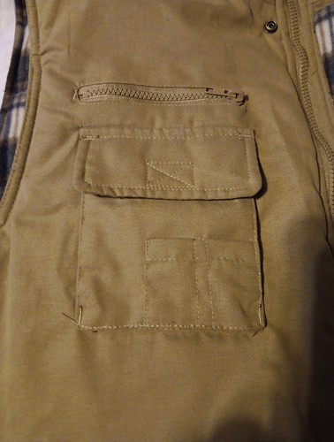 Renegade Outerwear Mens XL Duck Brown Tactical/Cargo Vest Jacket - Picture 4 of 16