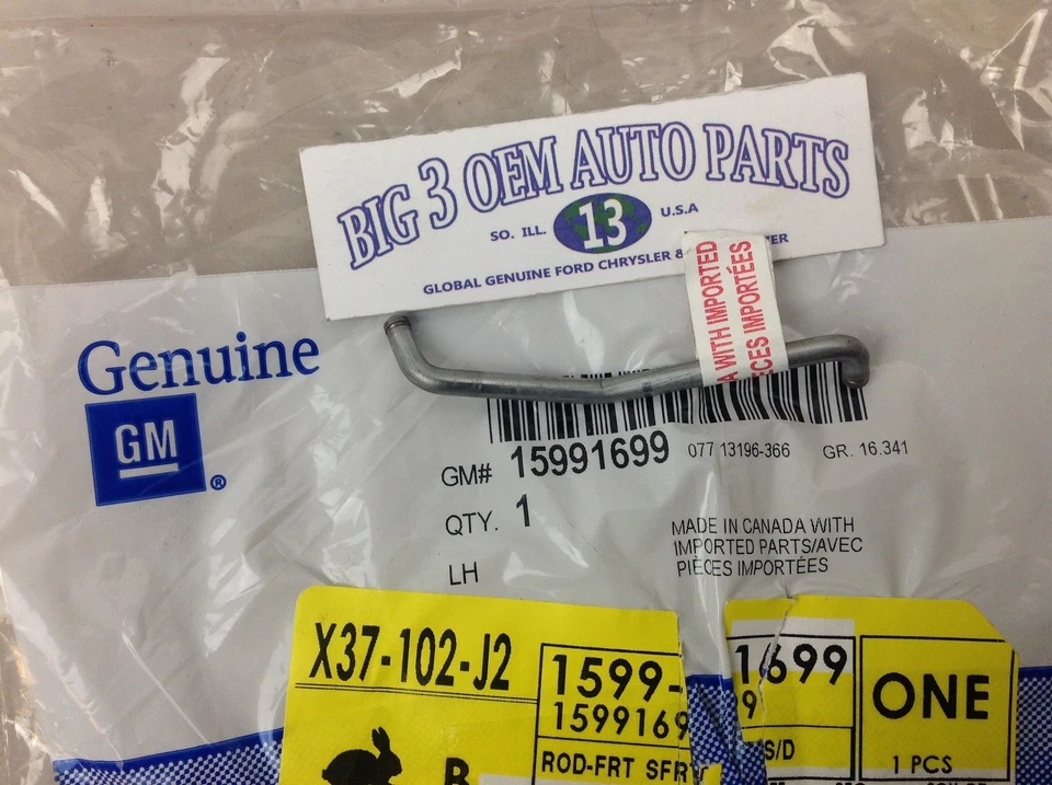 Chevrolet C/K Truck GMC C/K Truck LH Front Side Door LOCK CYLINDER ROD new OEM - Image 3 of 4