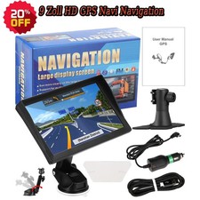 9 Zoll HD GPS Navi Navigation für Auto PKW LKW Navigationsgerät 8G EU Karte