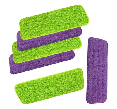 ARSUK Spray Mop Refill Pads- 6 Pcs Reusable Microfiber Replacement Mop Heads 16''