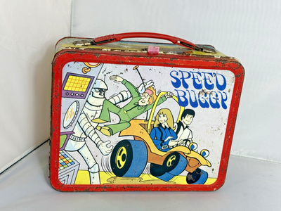 Speed Buggy Metal Lunchbox 1970s Cartoon Vintage Collectible Metal