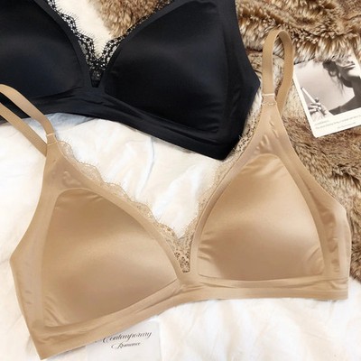 BH Spitze Satin nahtlos Dessous - Push-Up Effekt Damen