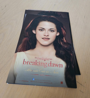Twilight Saga Breaking Dawn Postkarten Set Icons Vampire Chronicle Teil 1 & 2
