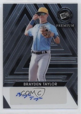 2024 Leaf Press Pass Premium 135/199 Brayden Taylor #BA-BT1 Auto 0t2