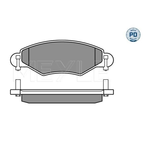 Meyle BremsbeläGe Bremsbelegsatz Vorne System Bosch FüR Toyota Yaris-image