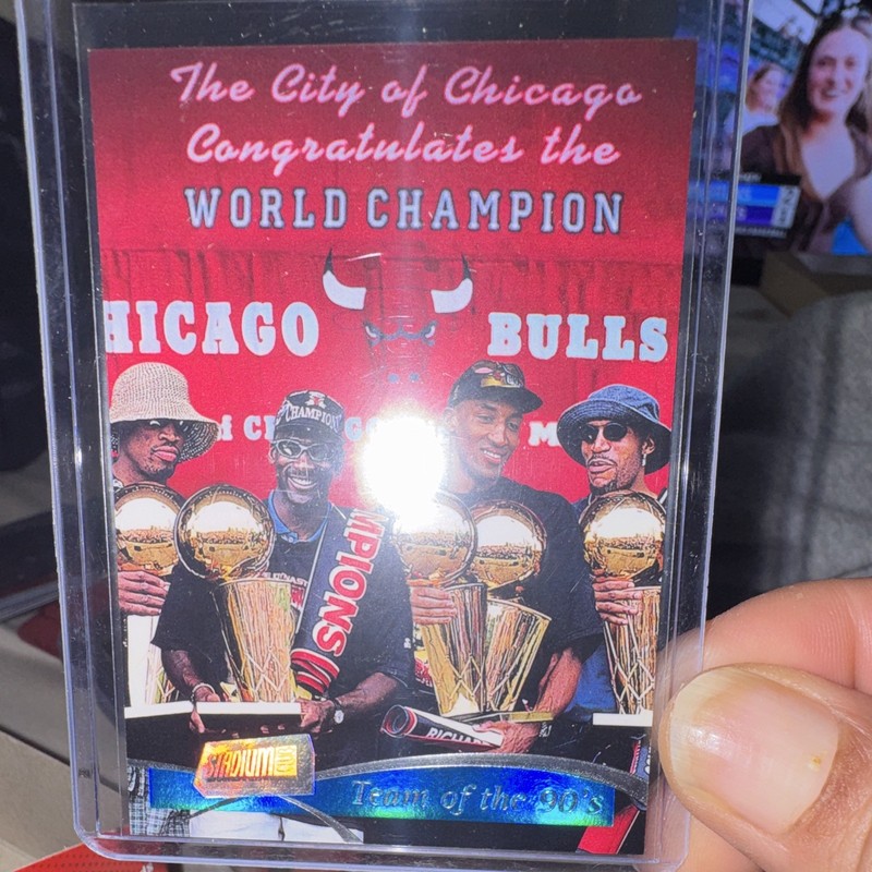 Topps Stadium Club Chicago Bulls #5 Team of the 90's 1997 Jordan Rodman