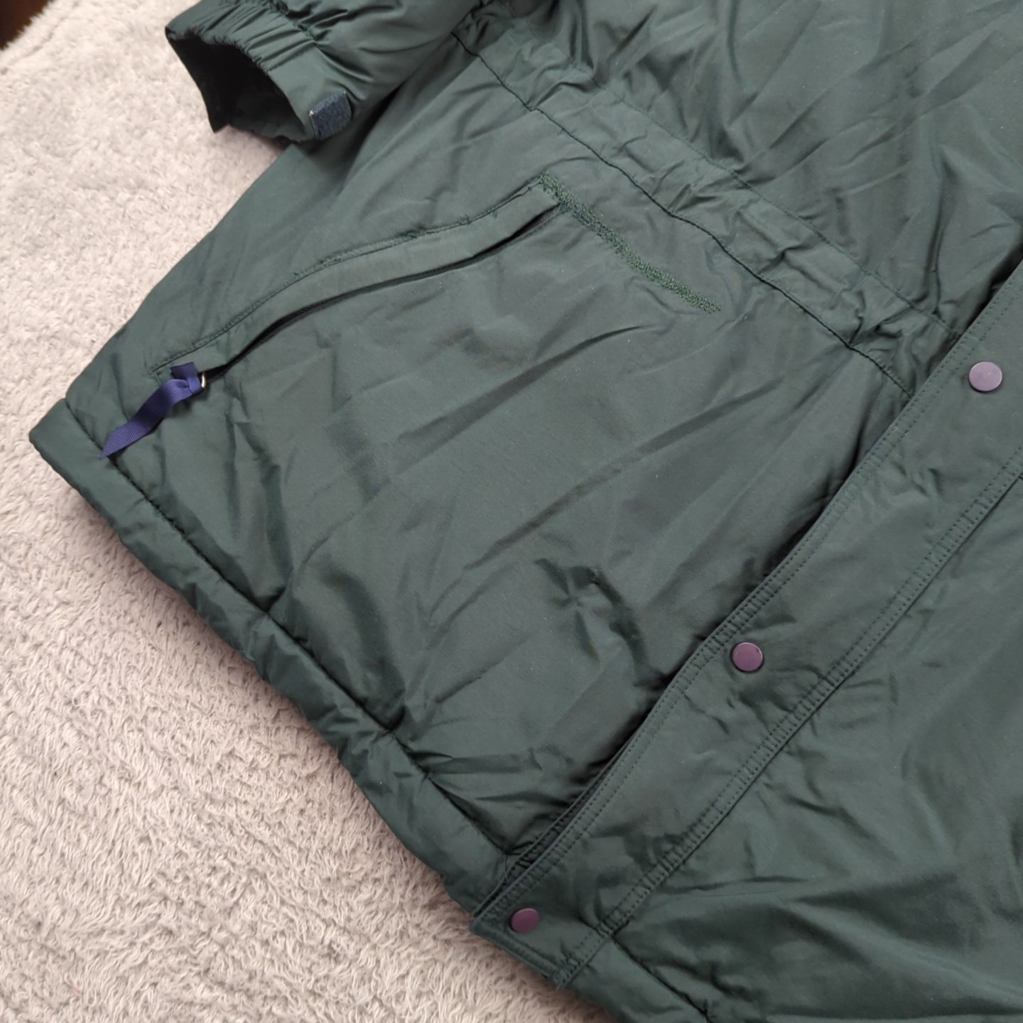 Vintage 90s Patagonia DAS Parka Jacket Mens L Green Hooded 84101 Repaired image 5