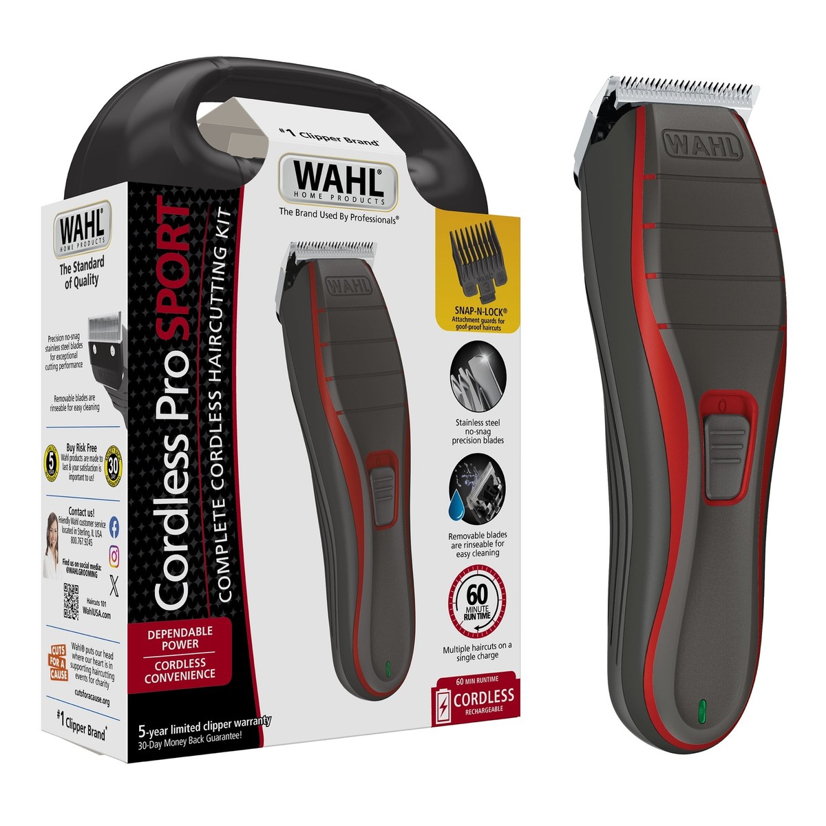 ほぼ未使用WAHL Vapor Cord/Cordless Clipper Wahl Professional 5-Star Series Vapor Cord / Cordless