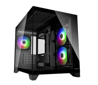 Cougar FV 150Mini RGB Glas Black, PC Case, Gehäuse , CGR-2QA6B-RGB, Neu OVP