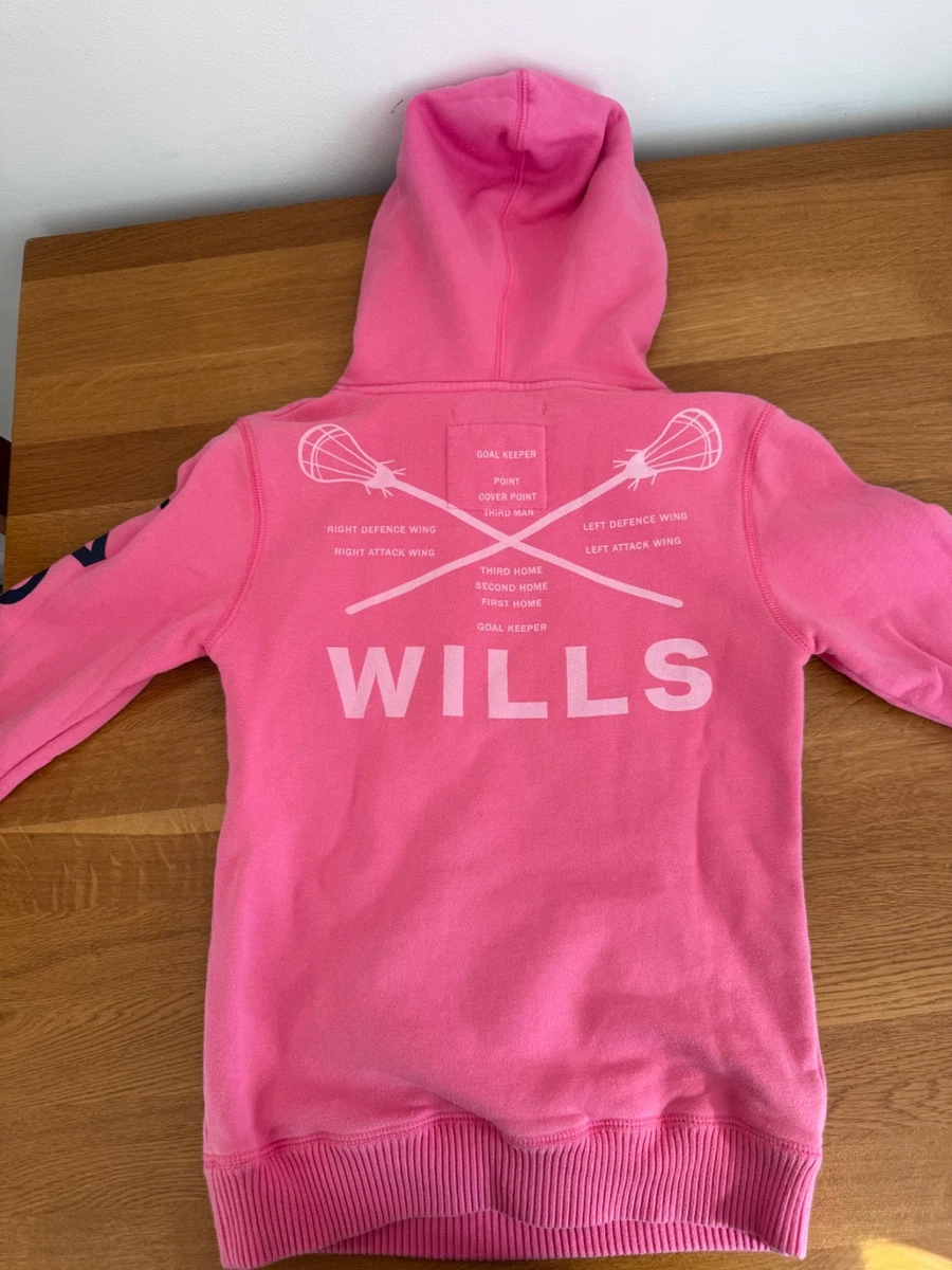 Pull à capuche zippé graphique JACK WILLS pour femme UK 10 petit coton