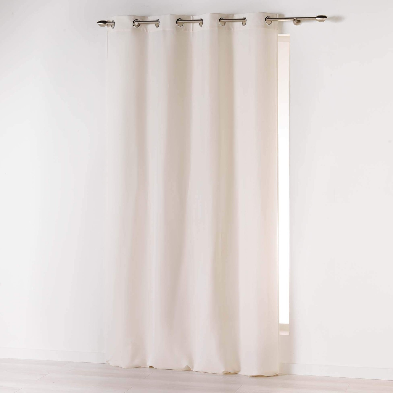 Rideau à oeillets 140x260 isolant thermique microfibre absolu naturel salon