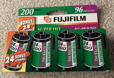 Fujifilm All-Around 200 Speed Film 4-Pack 96 Exposures 35mm Film Exp 10/2001