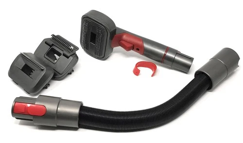 Set per la cura degli animali domestici con 3 accessori e tubo di prolunga