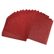 24 Pcs Glitter EVA Foam Sheets 11 x 8 Inch 2mm Thick Red for Crafts DIY