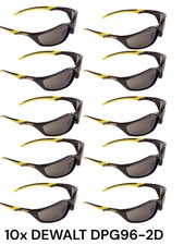 10x DEWALT DPG96-2D EU Router Safety Glasses Full Wraparound Smoke Lenses