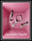 Vintage Barbie Crystal Earrings Necklace Ring Superstar Era Rhinestone Jewelry