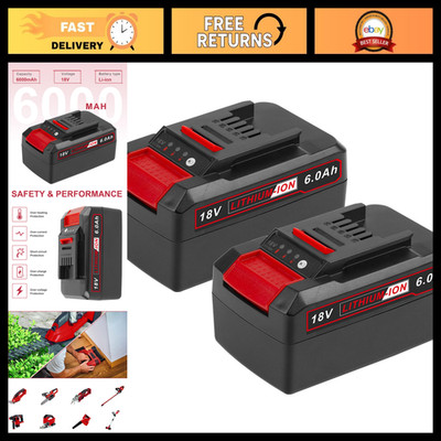 18V 6000mAh Battery Packs - Compatible with Einhell X-Change Tools, Cordless Pow