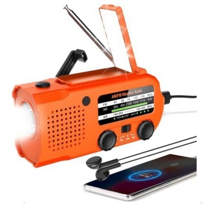 Compact Emergency Weather Radio+Flashlight
