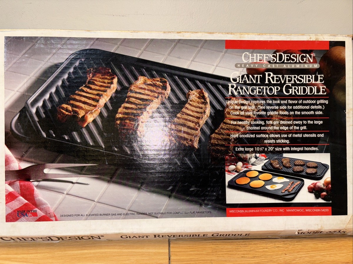 1990'S Chef's Design Heavy Cast Aluminum Range Top Double